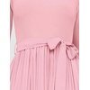 image:imageZESICA Womens Fall Long Sleeve Pleated Knit Sweater DressLight Pink