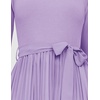 image:imageZESICA Womens Fall Long Sleeve Pleated Knit Sweater DressPurple