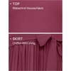image:imageZESICA Womens Fall Long Sleeve Pleated Knit Sweater DressPurple Red