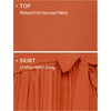 image:imageZESICA Womens Fall Long Sleeve Pleated Knit Sweater DressRust