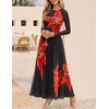 image:imageZESICA Womens Fall Long Sleeve Wedding Guest DressesBlack