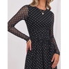 image:imageZESICA Womens Fall Long Sleeve Wedding Guest DressesBlackdot