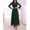 image:imageZESICA Womens Fall Long Sleeve Wedding Guest DressesBlockgreen
