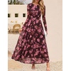image:imageZESICA Womens Fall Long Sleeve Wedding Guest DressesCoffee
