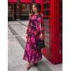 image:imageZESICA Womens Fall Long Sleeve Wedding Guest DressesRoseblack