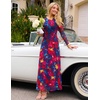 image:imageZESICA Womens Fall Long Sleeve Wedding Guest DressesVintagered