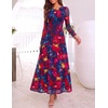 image:imageZESICA Womens Fall Long Sleeve Wedding Guest DressesVintagered
