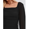 image:imageZESICA Womens Fall Long Sleeve Wedding Guest Midi DressesBlack