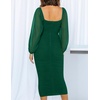 image:imageZESICA Womens Fall Long Sleeve Wedding Guest Midi DressesDarkgreen