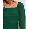 image:imageZESICA Womens Fall Long Sleeve Wedding Guest Midi DressesDarkgreen