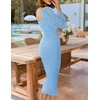 image:imageZESICA Womens Fall Long Sleeve Wedding Guest Midi DressesLightblue
