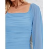 image:imageZESICA Womens Fall Long Sleeve Wedding Guest Midi DressesLightblue