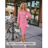 image:imageZESICA Womens Fall Long Sleeve Wedding Guest Midi DressesPink