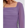 image:imageZESICA Womens Fall Long Sleeve Wedding Guest Midi DressesPurple