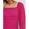 image:imageZESICA Womens Fall Long Sleeve Wedding Guest Midi DressesRose