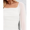 image:imageZESICA Womens Fall Long Sleeve Wedding Guest Midi DressesWhite