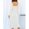 image:imageZESICA Womens Fall Long Sleeve Wedding Guest Midi DressesWhite
