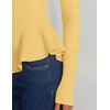 image:imageZESICA Womens Fall Ruffle Peplum Sweaters Cropped Pullover TopsYellow