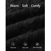image:imageZESICA Womens Fall Sweaters Oversized Mock Neck Cable Knit OutfitsBlack