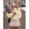 image:imageZESICA Womens Fall Winter Cable Knit Oversized Cozy Knit Pullover SweatersApricot