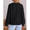 image:imageZESICA Womens Fall Winter Cable Knit Oversized Cozy Knit Pullover SweatersBlack