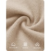 image:imageZESICA Womens Fall Winter Cozy Sweaters V Neck Loose Warm Pullover TopsApricot