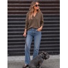 image:imageZESICA Womens Fall Winter Cozy Sweaters V Neck Loose Warm Pullover TopsGrey Taupe