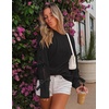 image:imageZESICA Womens Fall Winter Cute Bow Long Sleeve Oversized SweatersBlack