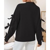 image:imageZESICA Womens Fall Winter Cute Bow Long Sleeve Oversized SweatersBlack