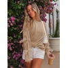 image:imageZESICA Womens Fall Winter Cute Bow Long Sleeve Oversized SweatersKhaki