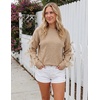 image:imageZESICA Womens Fall Winter Cute Bow Long Sleeve Oversized SweatersKhaki