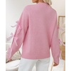 image:imageZESICA Womens Fall Winter Cute Bow Long Sleeve Oversized SweatersPink