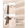 image:imageZESICA Womens Fall Winter Cute Bow Tie Oversized SweatersApricot