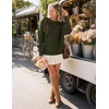 image:imageZESICA Womens Fall Winter Cute Bow Tie Oversized SweatersArmygreen