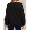 image:imageZESICA Womens Fall Winter Cute Bow Tie Oversized SweatersBlack