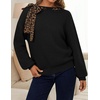 image:imageZESICA Womens Fall Winter Cute Bow Tie Oversized SweatersBlack