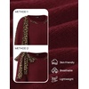 image:imageZESICA Womens Fall Winter Cute Bow Tie Oversized SweatersWine