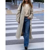 image:imageZESICA Womens Fall Winter Henley Neck Oversized Sweater TopsApricot