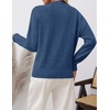 image:imageZESICA Womens Fall Winter Henley Neck Oversized Sweater TopsDusty Blue