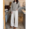 image:imageZESICA Womens Fall Winter Henley Neck Oversized Sweater TopsGrey