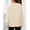 image:imageZESICA Womens Fall Winter Long Sleeve Casual Oversized SweatersApricot