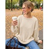 image:imageZESICA Womens Fall Winter Long Sleeve Casual Oversized SweatersApricot