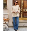 image:imageZESICA Womens Fall Winter Long Sleeve Casual Oversized SweatersApricot