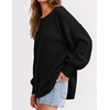 image:imageZESICA Womens Fall Winter Long Sleeve Casual Oversized SweatersBlack