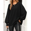 image:imageZESICA Womens Fall Winter Long Sleeve Casual Oversized SweatersBlack