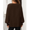 image:imageZESICA Womens Fall Winter Long Sleeve Casual Oversized SweatersCoffee