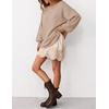 image:imageZESICA Womens Fall Winter Long Sleeve Casual Oversized SweatersKhaki