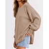 image:imageZESICA Womens Fall Winter Long Sleeve Casual Oversized SweatersKhaki