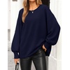 image:imageZESICA Womens Fall Winter Long Sleeve Casual Oversized SweatersNavy