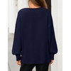 image:imageZESICA Womens Fall Winter Long Sleeve Casual Oversized SweatersNavy